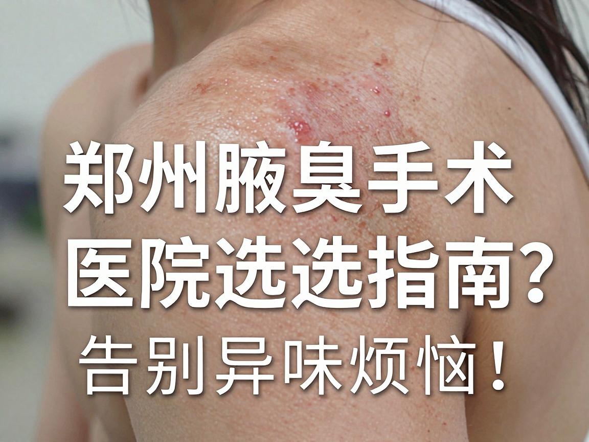 郑州哪家医院做腋臭手术好？郑州腋臭手术医院选择指南，告别异味烦恼