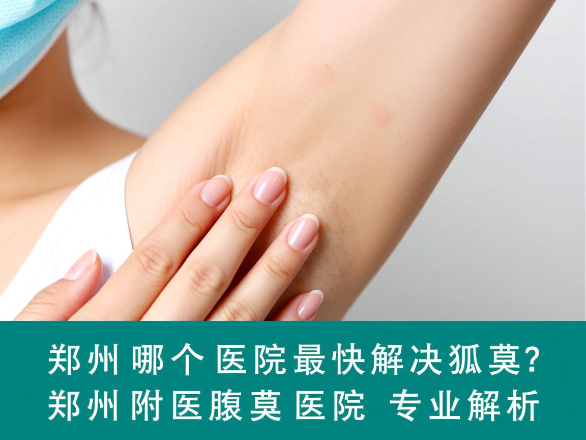 郑州哪个医院最快解决狐臭？郑州附医腋臭医院专业解析