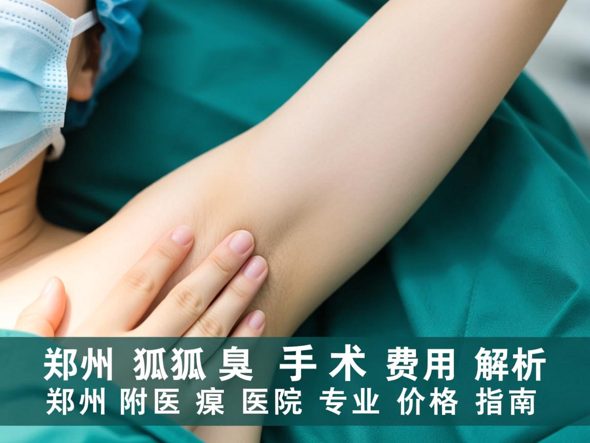 郑州狐臭手术费用解析，郑州附医腋臭医院专业价格指南