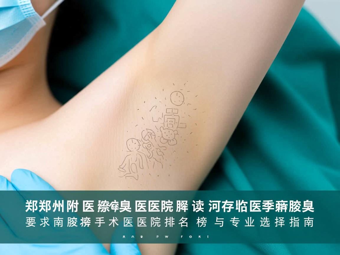 郑州附医腋臭医院解读,河南腋臭手术医院排名榜与专业选择指南 郑州附医腋臭医院解读,河南腋臭手术医院排名榜与专业选择指南