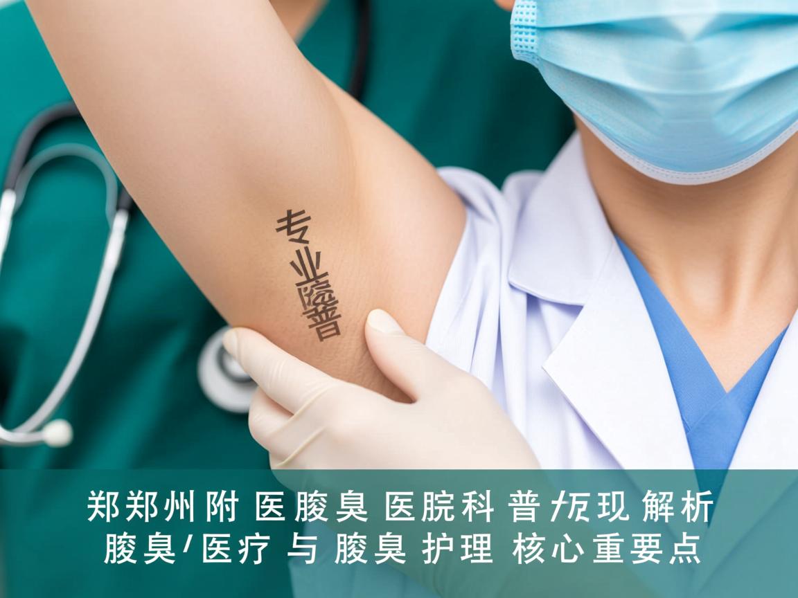 郑州附医腋臭医院科普，专业解析腋臭医疗与腋臭护理核心要点
