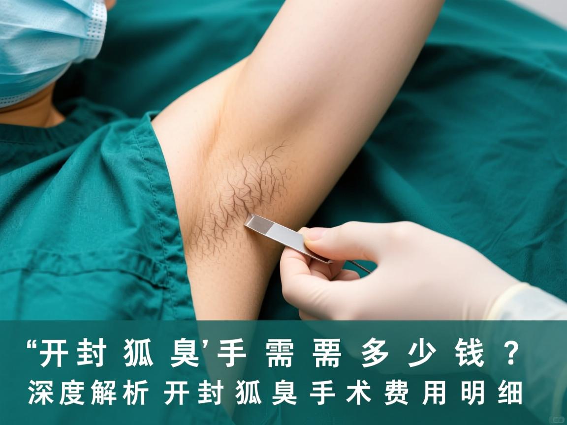 开封狐臭手术需要多少钱？深度解析开封狐臭手术费用明细