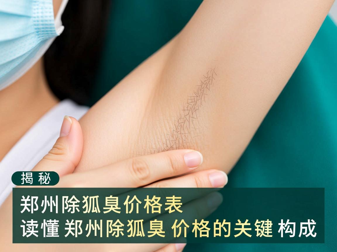 揭秘郑州除狐臭价格表，读懂郑州除狐臭价格的关键构成