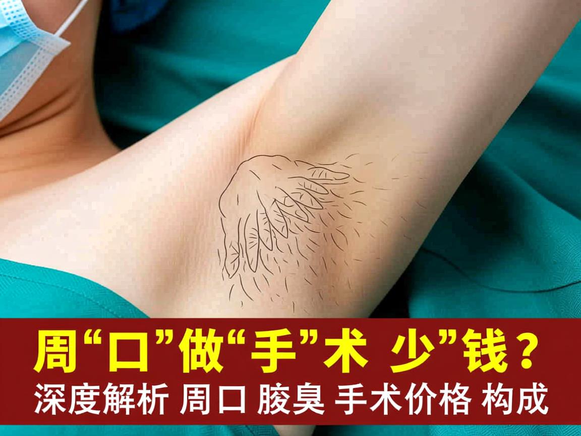 周口做腋臭手术多少钱？深度解析周口腋臭手术价格构成