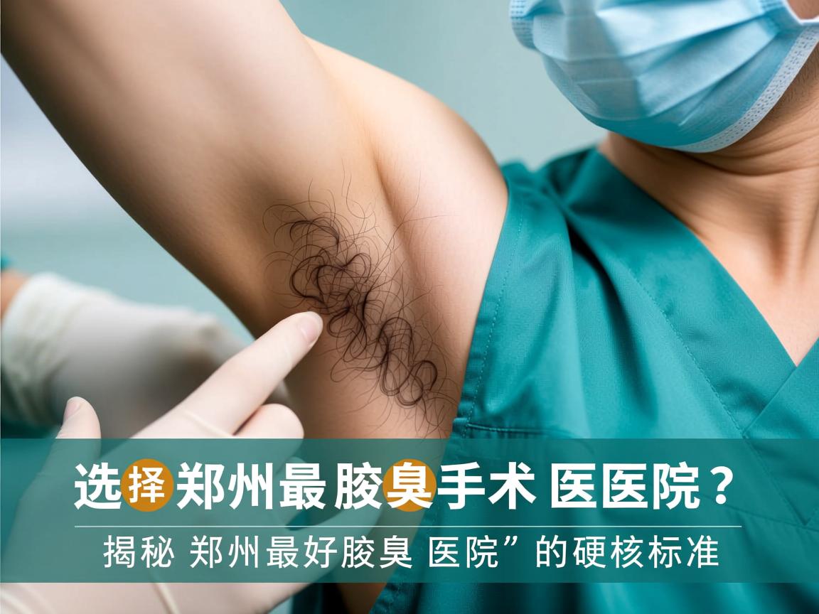 选择郑州最好腋臭手术医院？揭秘郑州最好腋臭医院的硬核标准