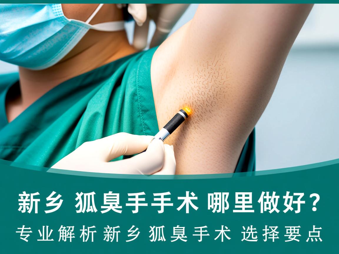 新乡狐臭手术哪里做好？专业解析新乡狐臭手术选择要点