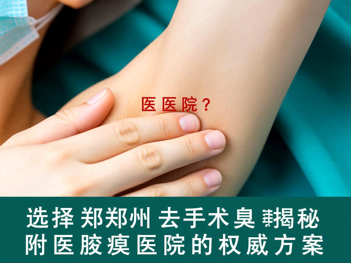 选择郑州去腋臭手术医院？揭秘郑州附医腋臭医院的权威方案