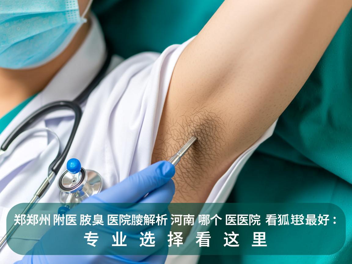 郑州附医腋臭医院解析，河南哪个医院看狐臭最好，专业选择看这里