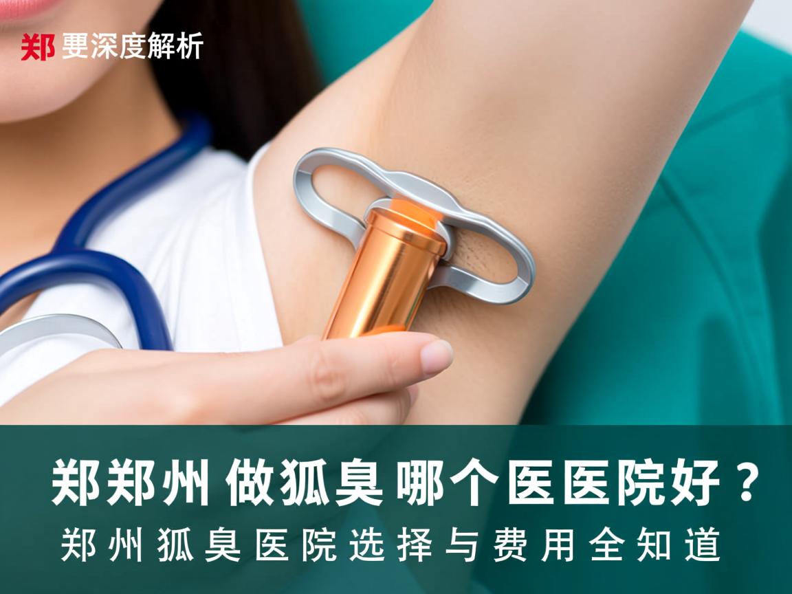 深度解析郑州做狐臭哪个医院好？郑州狐臭医院选择与费用全知道