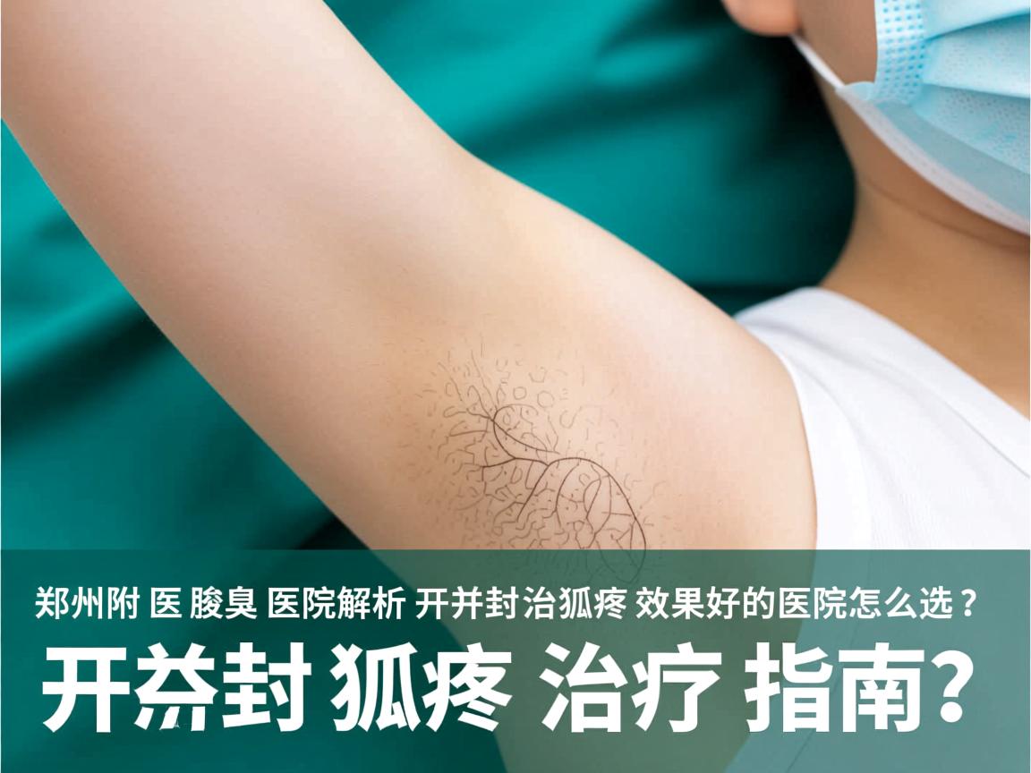 郑州附医腋臭医院解析，开封治狐臭效果好的医院怎么选？开封狐臭治疗指南