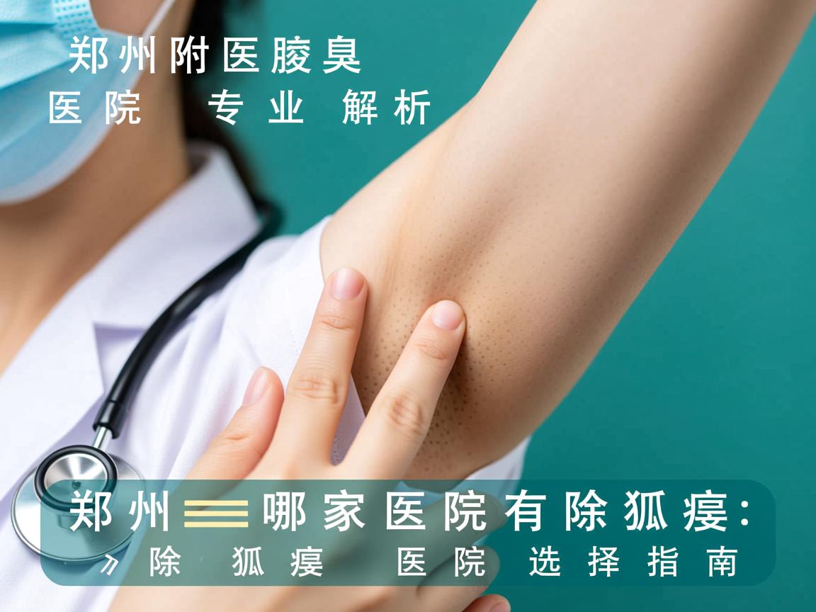 郑州附医腋臭医院专业解析，郑州哪家医院有除狐臭，除狐臭医院选择指南