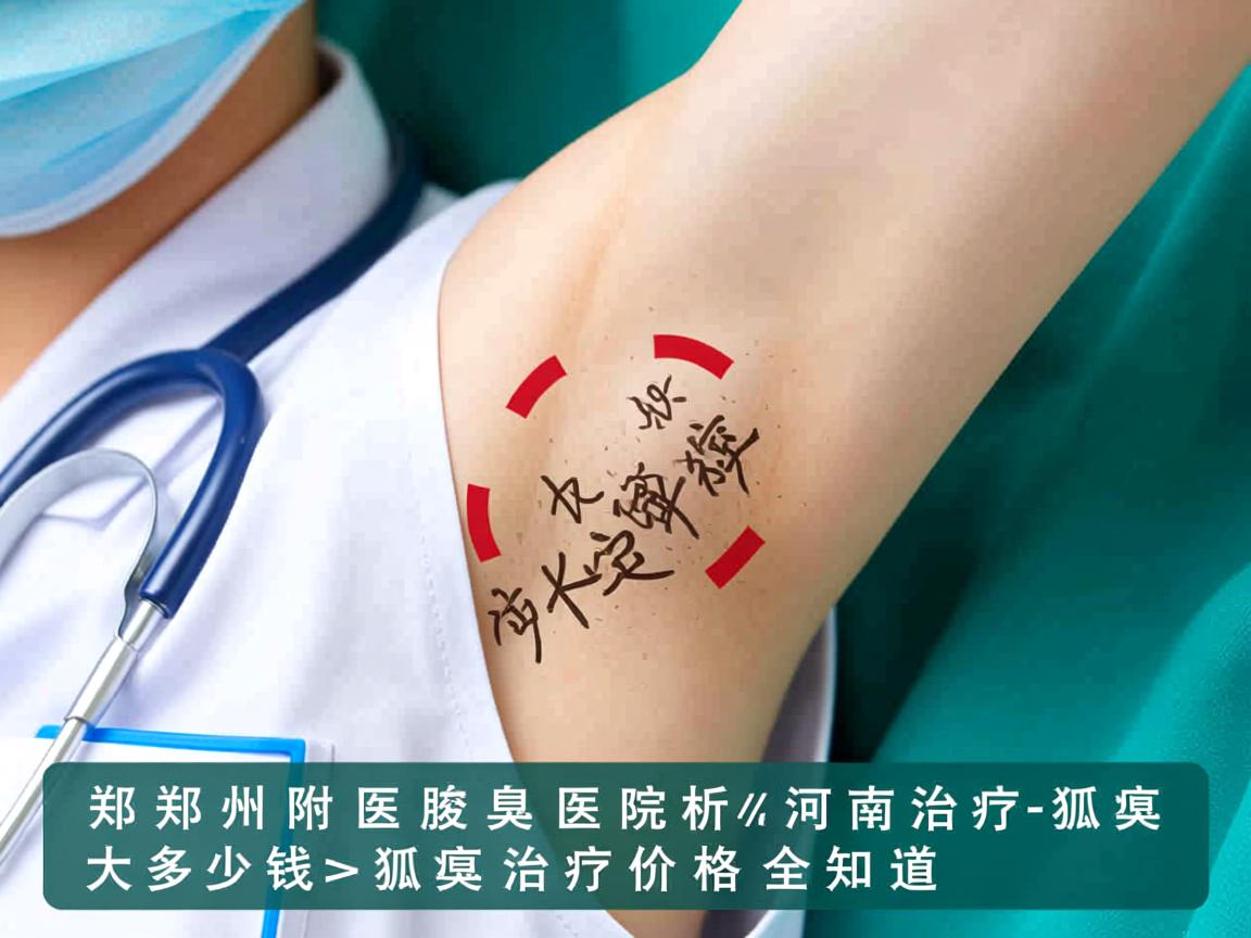 郑州附医腋臭医院解析，河南治疗狐臭大约多少钱，狐臭治疗价格全知道