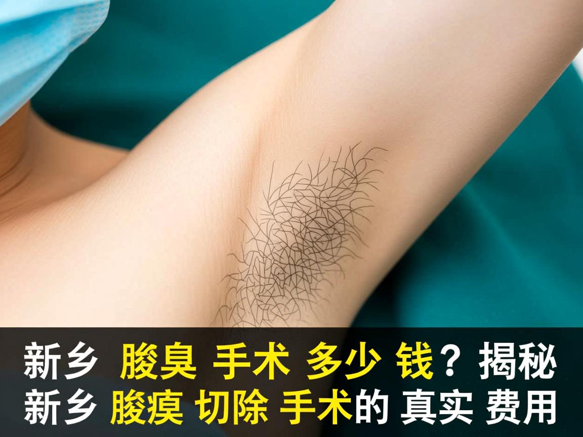 新乡腋臭手术多少钱？揭秘新乡腋臭切除手术的真实费用