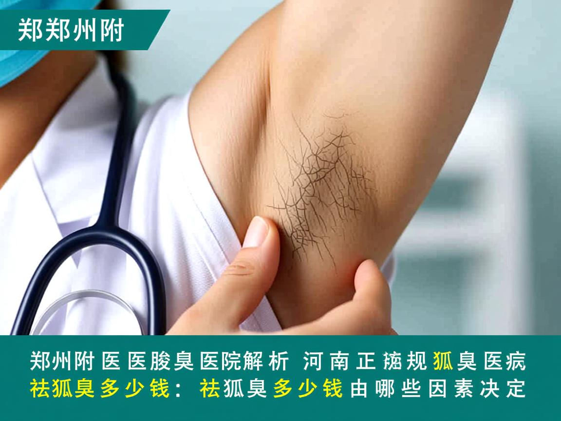 郑州附医腋臭医院解析，河南正规狐臭医院祛狐臭多少钱，祛狐臭多少钱由哪些因素决定