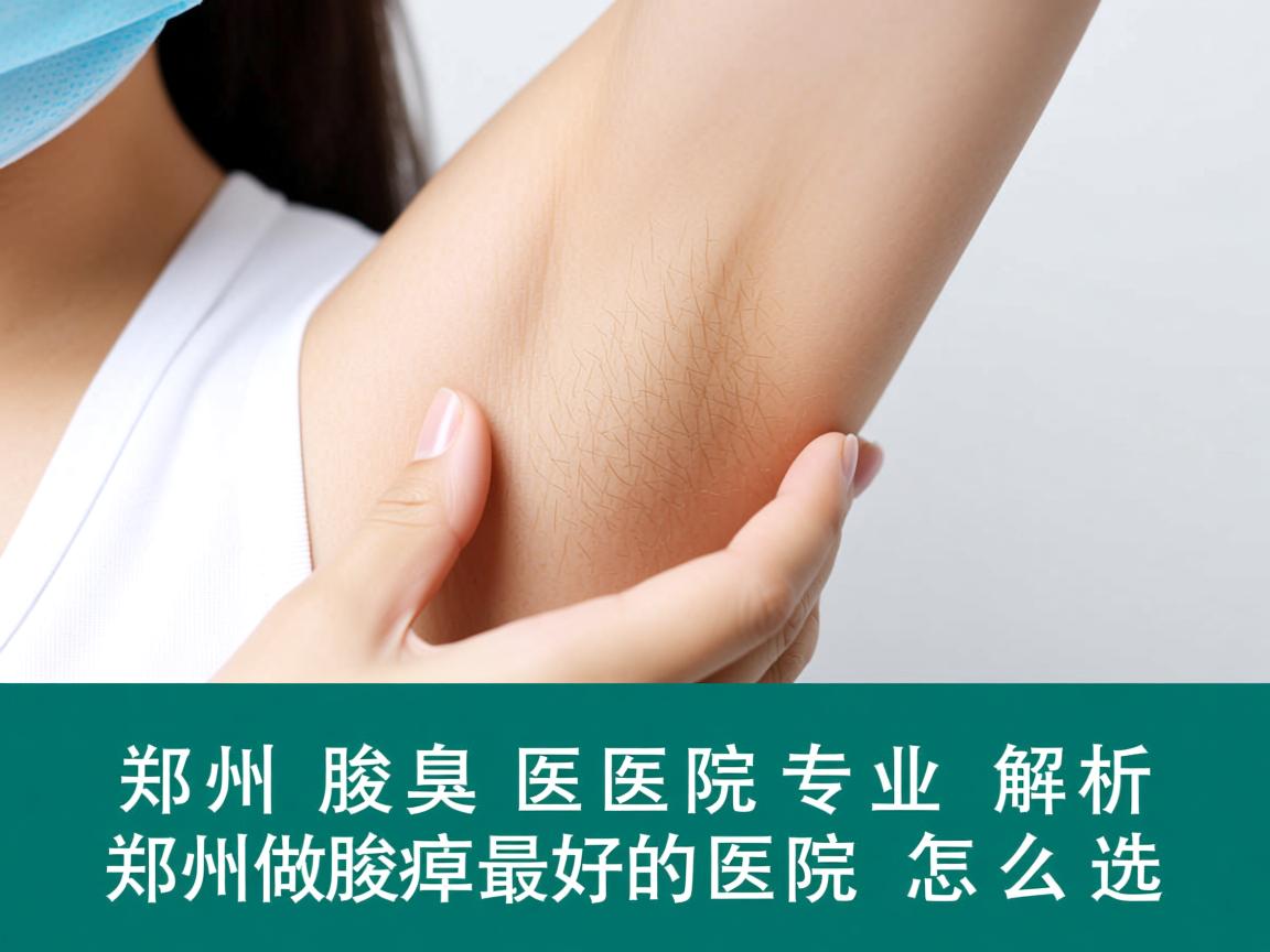 郑州腋臭医院专业解析，郑州做腋臭最好的医院怎么选