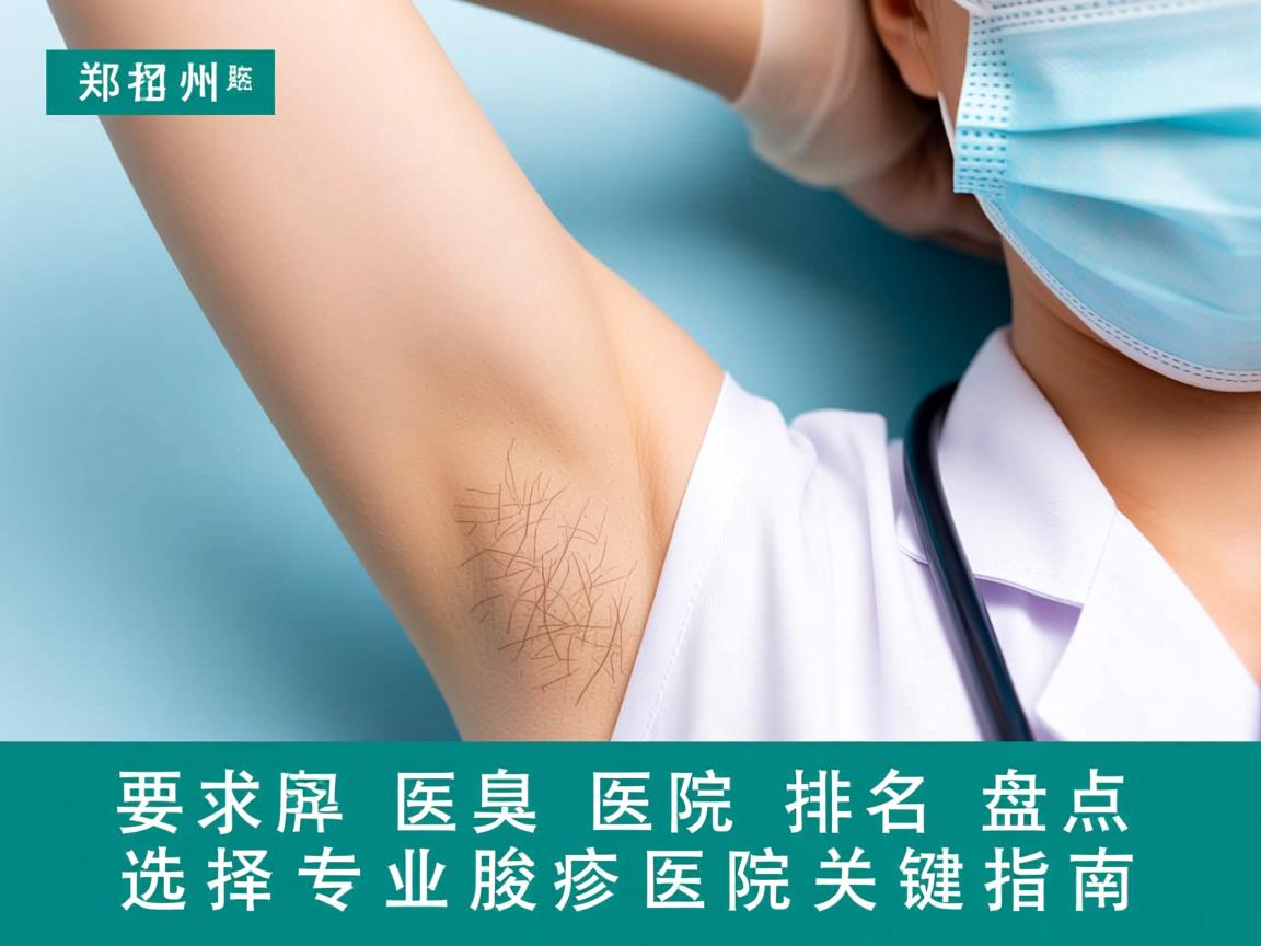 郑州腋臭医院排名盘点,选择专业腋臭医院的关键指南 郑州腋臭医院排名盘点,选择专业腋臭医院的关键指南