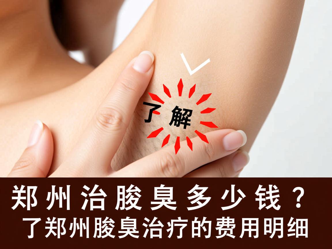 郑州治腋臭要多少钱?了解郑州腋臭治疗的费用明细 郑州治腋臭要多少钱?了解郑州腋臭治疗的费用明细