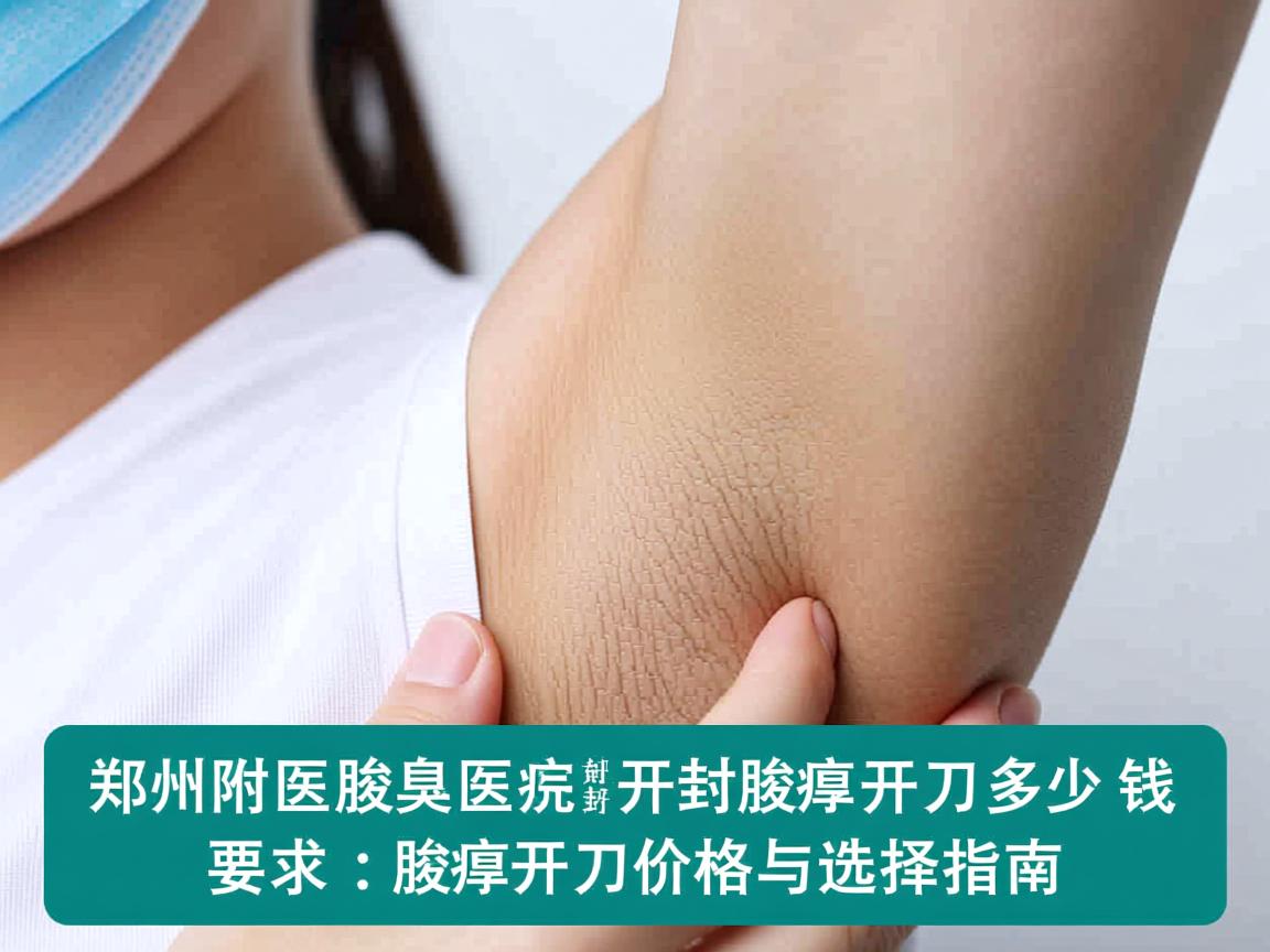 郑州附医腋臭医院解析,开封腋臭开刀多少钱,腋臭开刀价格与选择指南 郑州附医腋臭医院解析,开封腋臭开刀多少钱,腋臭开刀价格与选择指南