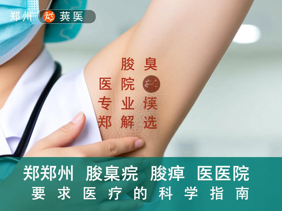 郑州腋臭医院专业解读，选择郑州腋臭医院的科学指南