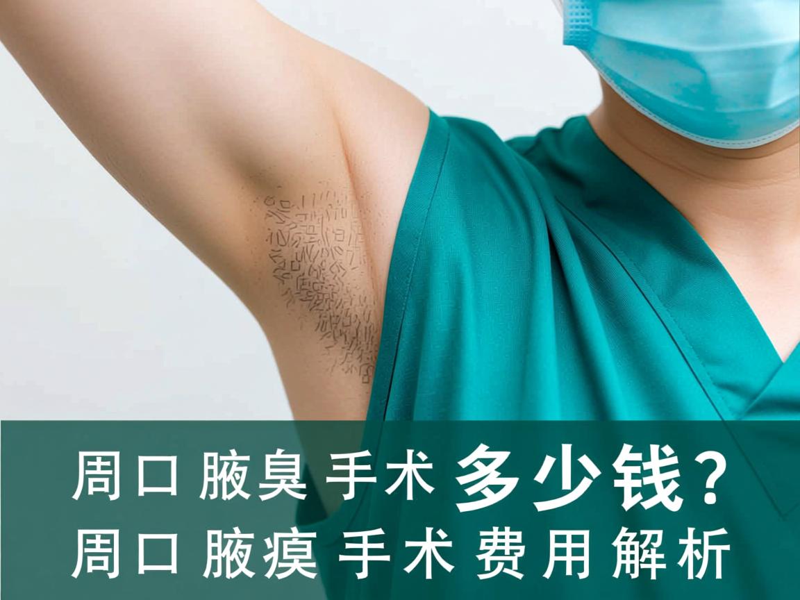 周口腋臭手术多少钱？周口腋臭手术费用解析