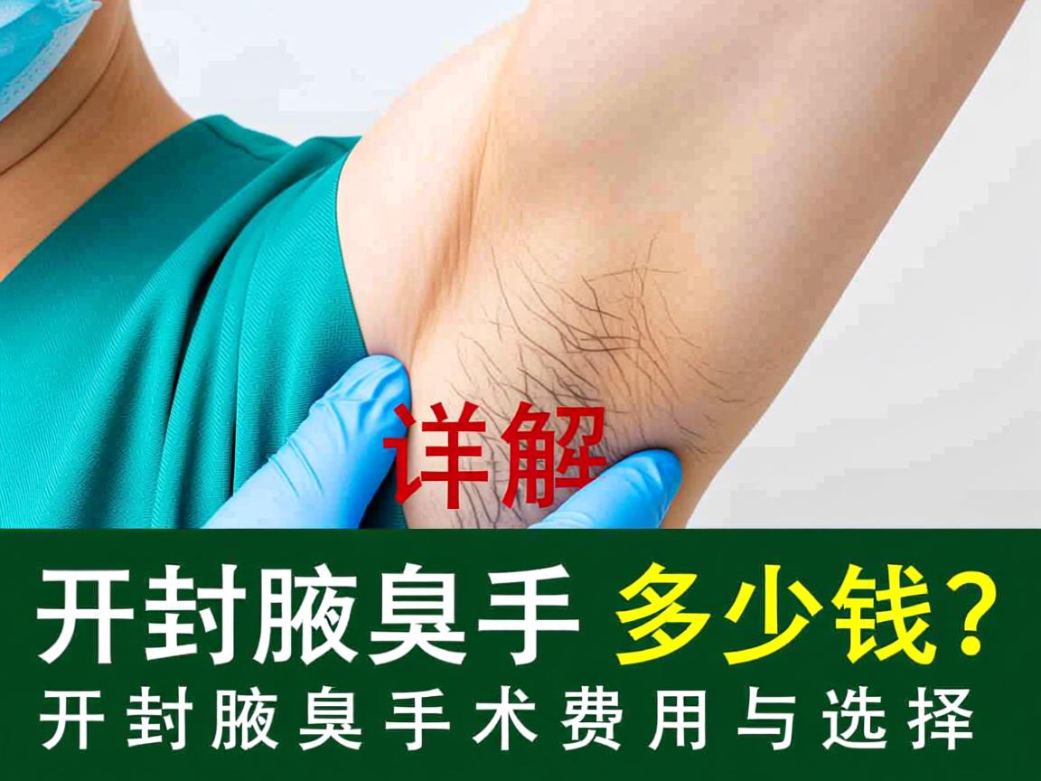 开封腋臭手术多少钱?详解开封腋臭手术费用与选择 开封腋臭手术多少钱?详解开封腋臭手术费用与选择