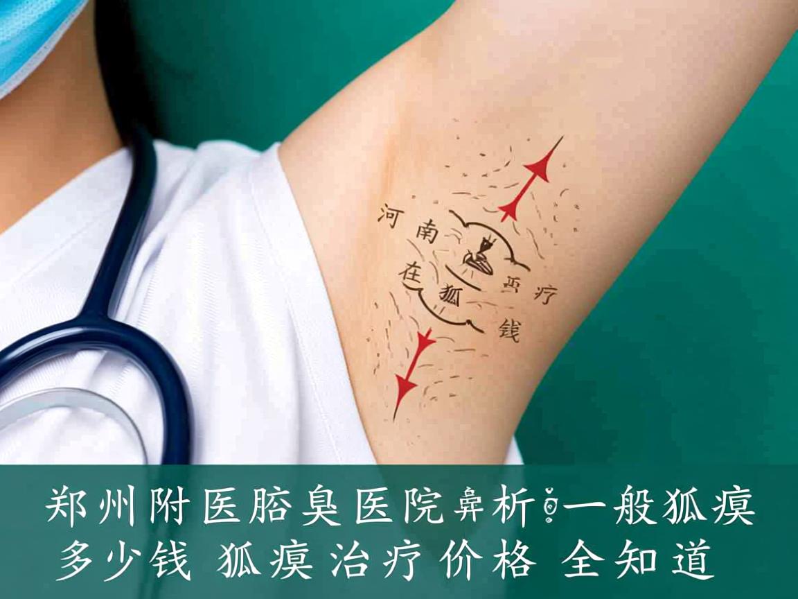 郑州附医腋臭医院解析，河南治疗狐臭一般在多少钱，狐臭治疗价格全知道