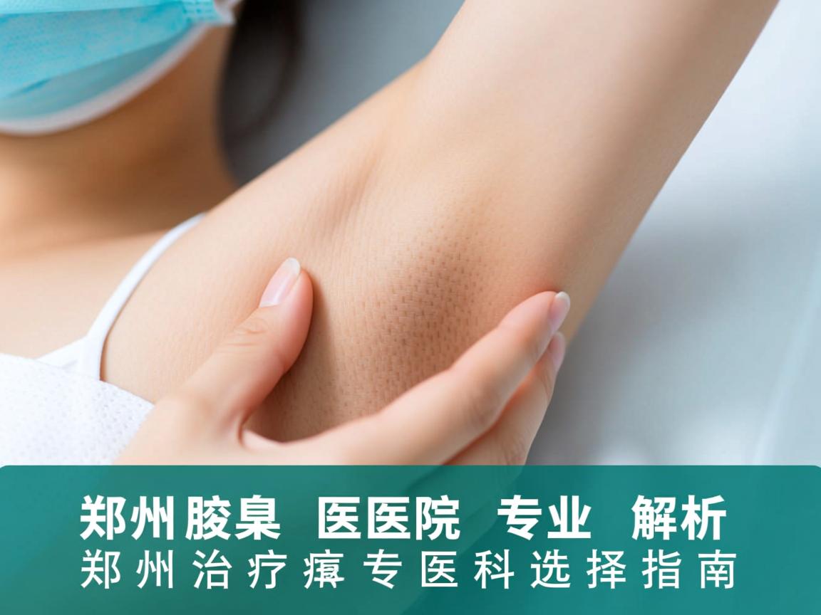 郑州腋臭医院专业解析，郑州治疗腋臭的专科医院选择指南