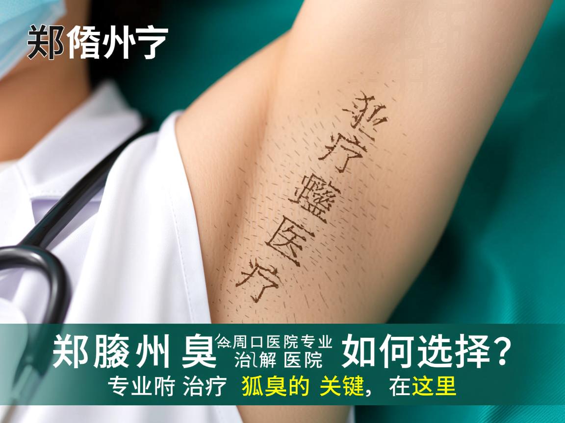 郑州附医腋臭医院解析，周口专业治疗狐臭的医院如何选择？专业治疗狐臭的关键在这里