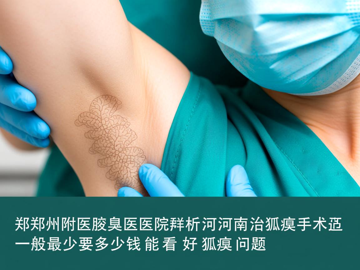 郑州附医腋臭医院解析，河南治狐臭手术一般最少要多少钱能看好狐臭问题