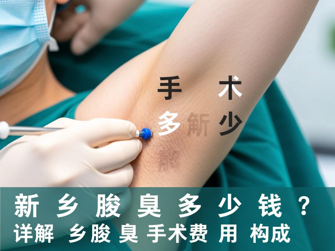 新乡腋臭手术多少钱？详解新乡腋臭手术费用构成
