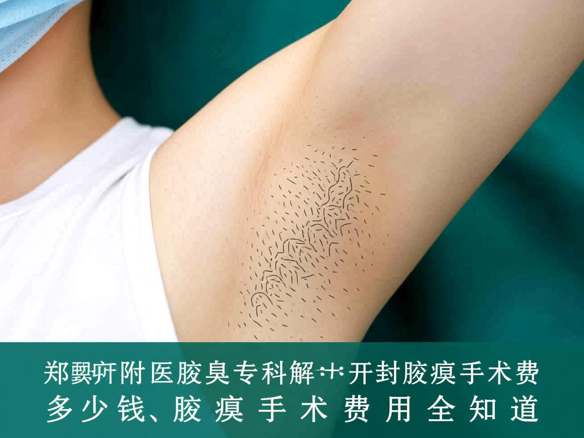 郑州附医腋臭专科解析，开封腋臭手术费多少钱，腋臭手术费用全知道
