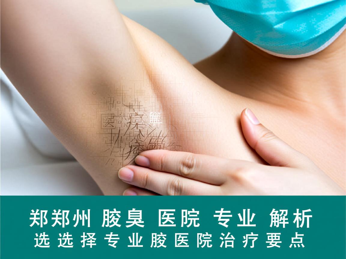 郑州腋臭医院专业解析,选择专业腋臭医院的治疗要点 郑州腋臭医院专业解析,选择专业腋臭医院的治疗要点