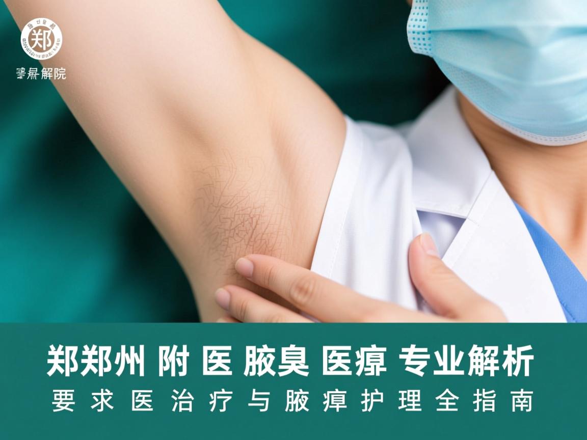 郑州附医腋臭医院专业解析，腋臭治疗与腋臭护理全指南