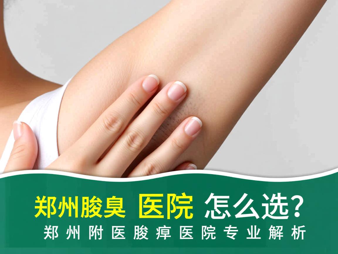 郑州腋臭医院怎么选？郑州附医腋臭医院专业解析