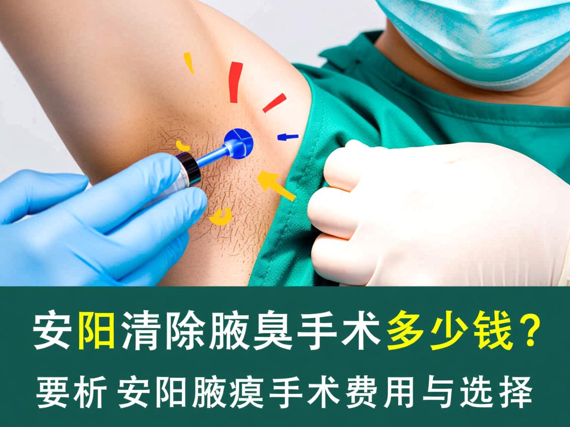安阳清除腋臭手术多少钱？解析安阳腋臭手术费用与选择