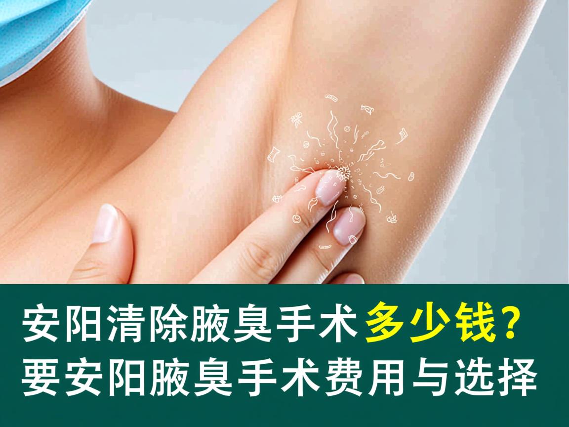 安阳清除腋臭手术多少钱？解析安阳腋臭手术费用与选择