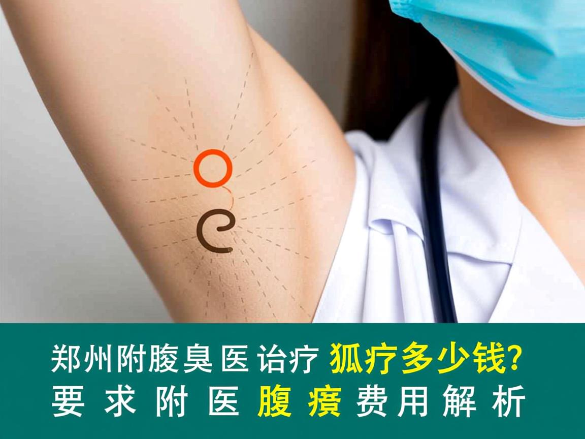 郑州附医腋臭医院治疗狐臭多少钱？郑州附医腋臭费用解析