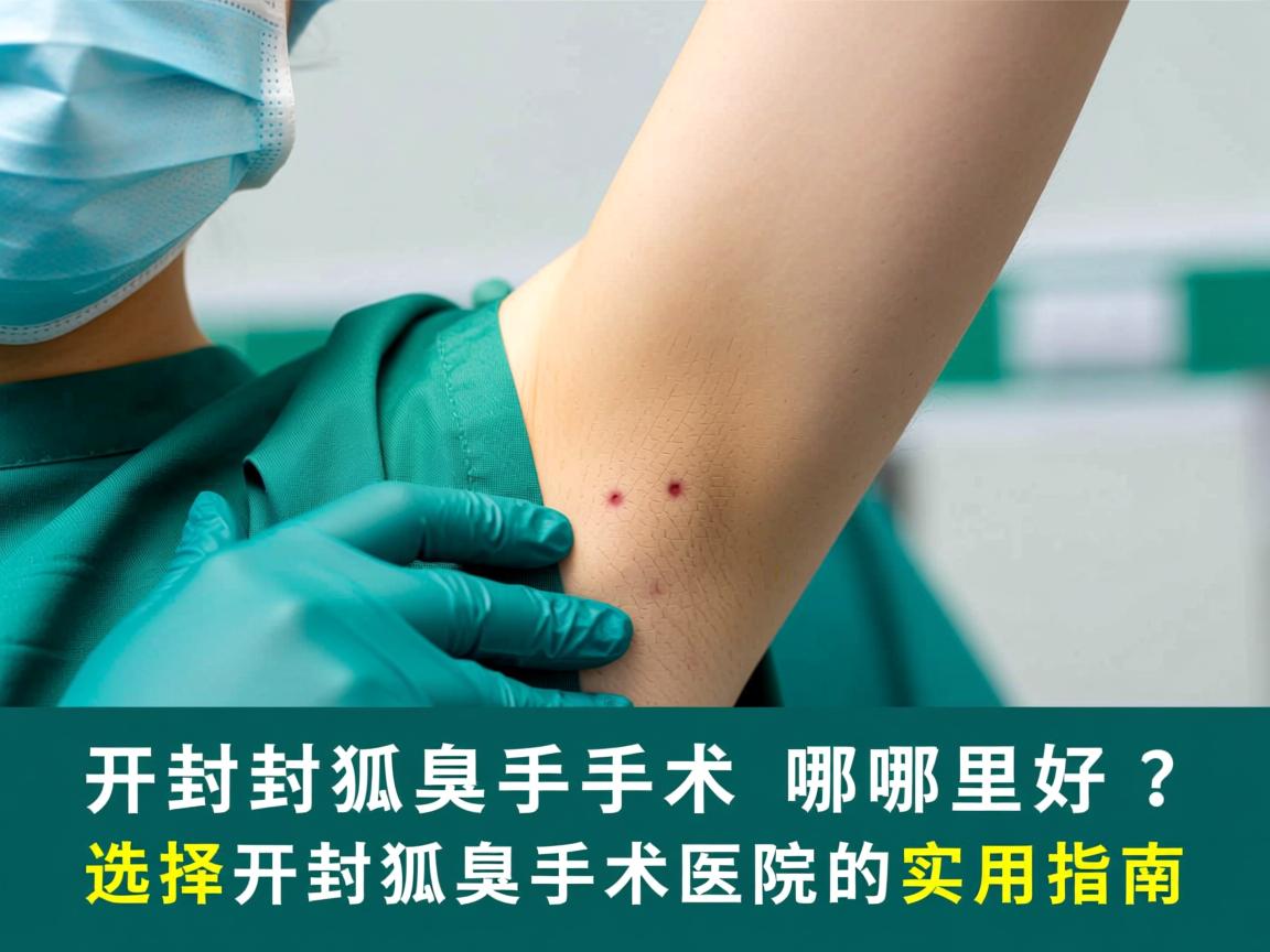 开封狐臭手术哪里好?选择开封狐臭手术医院的实用指南 开封狐臭手术哪里好?选择开封狐臭手术医院的实用指南