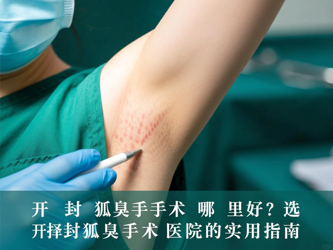 开封狐臭手术哪里好?选择开封狐臭手术医院的实用指南 开封狐臭手术哪里好?选择开封狐臭手术医院的实用指南