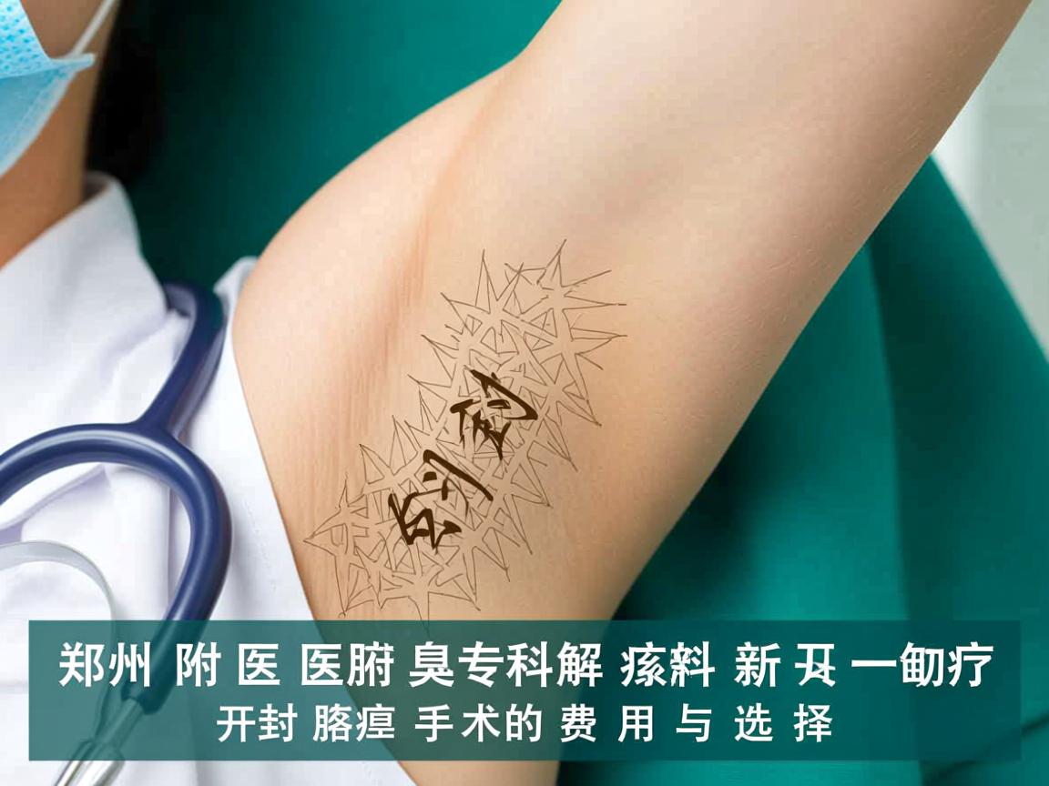 郑州附医腋臭专科解析,开封腋臭手术的费用与选择 郑州附医腋臭专科解析,开封腋臭手术的费用与选择