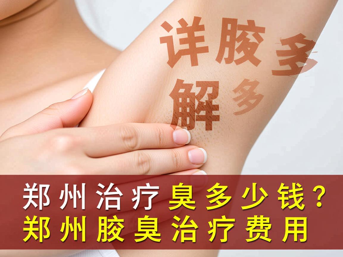 郑州治疗腋臭多少钱？详解郑州腋臭治疗费用