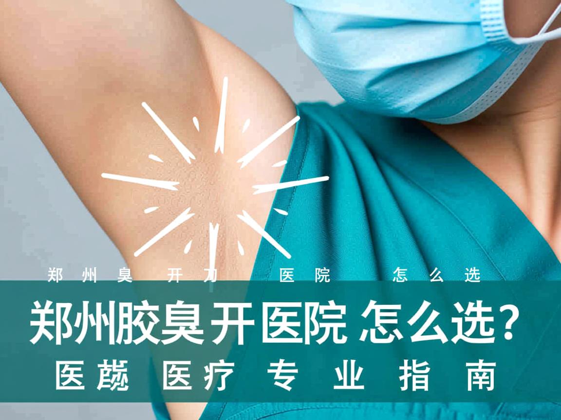 在郑州腋臭开刀医院怎么选？郑州腋臭开刀医院专业指南