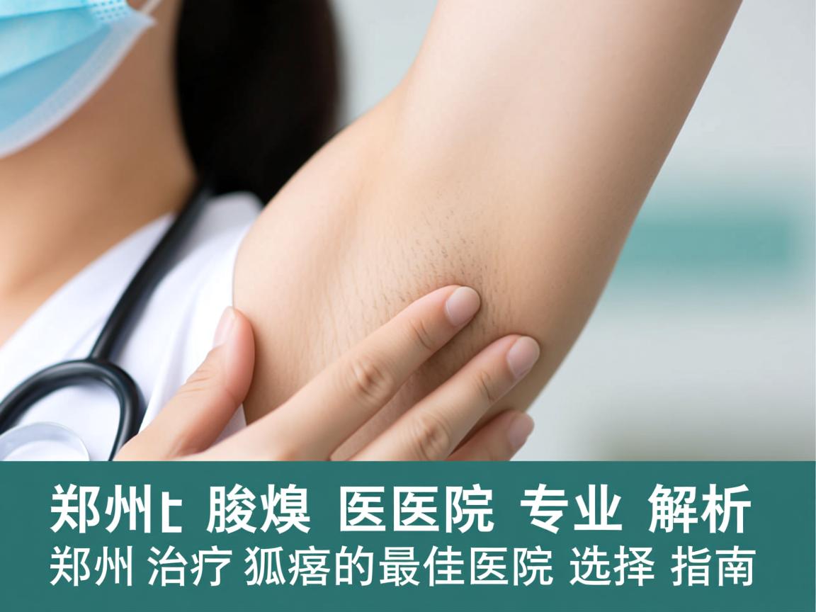 郑州腋臭医院专业解析，郑州治疗狐臭的最佳医院选择指南