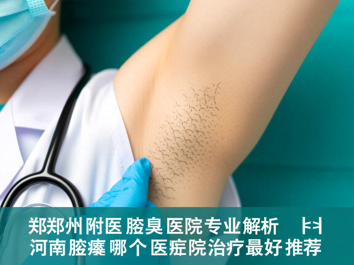 郑州附医腋臭医院专业解析，河南腋臭哪个医院治疗最好推荐