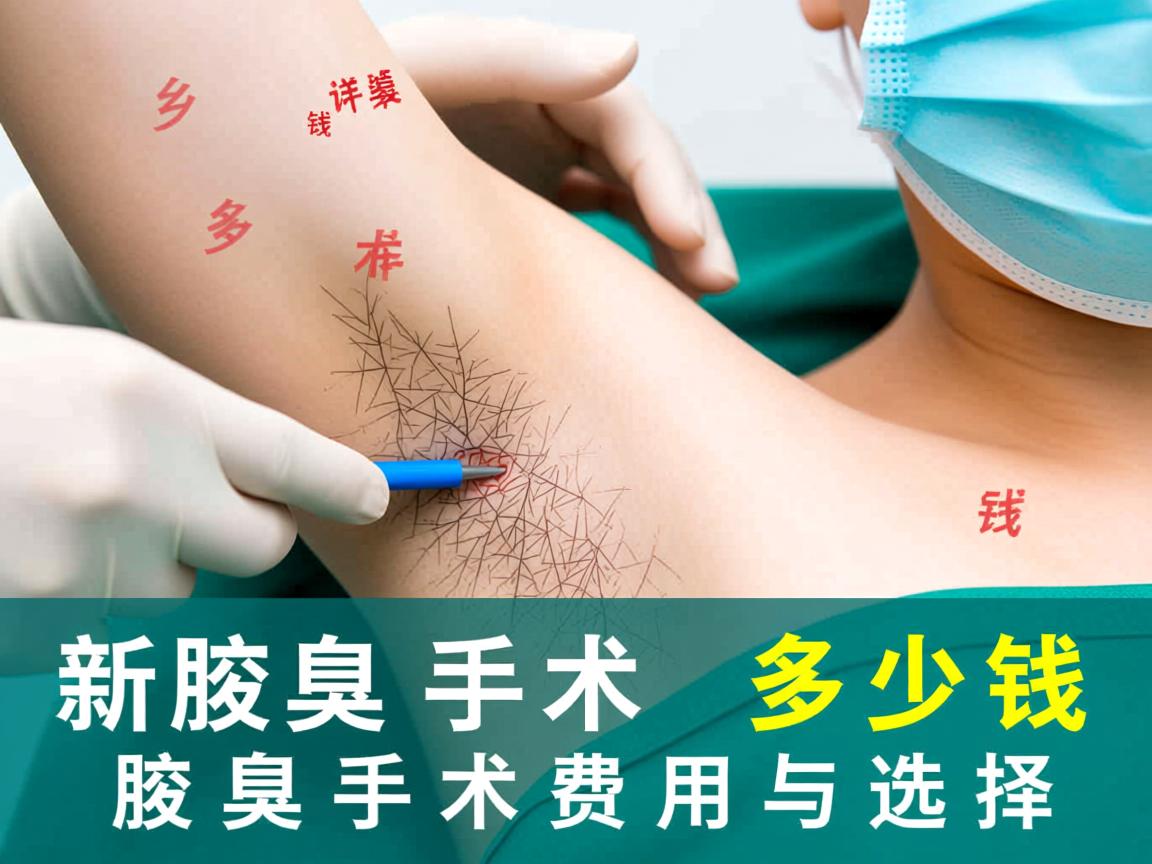 新乡腋臭手术多少钱，详解新乡腋臭手术费用与选择