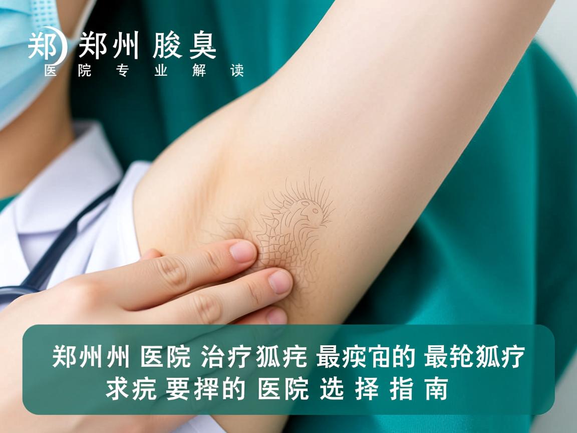 郑州腋臭医院专业解读，郑州医院治疗狐臭最好的医院选择指南