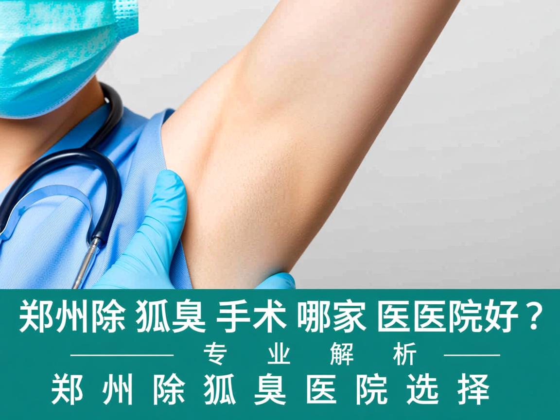 郑州除狐臭手术哪家医院好？专业解析郑州除狐臭医院选择
