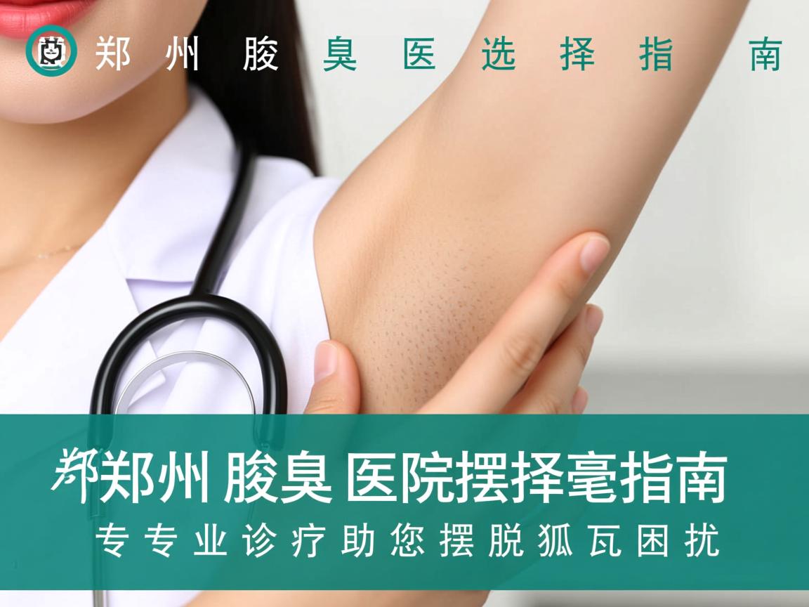 郑州腋臭医院选择指南，专业诊疗助您摆脱狐臭困扰