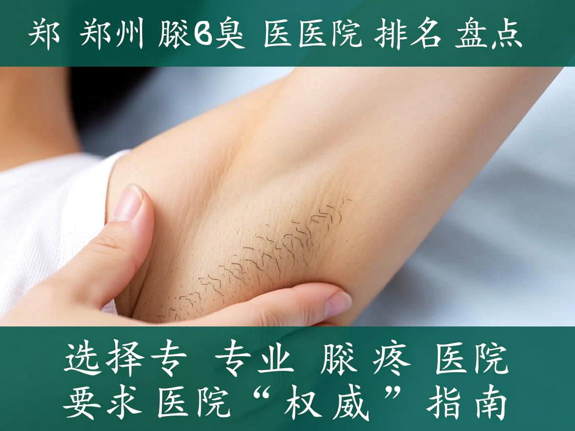 郑州腋臭医院排名盘点，选择专业腋臭医院的权威指南