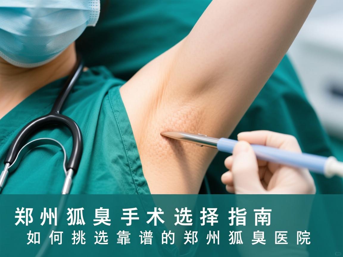 郑州狐臭手术选择指南，如何挑选靠谱的郑州狐臭医院